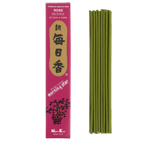 Morning Star Incense - Rose, 50 Sticks