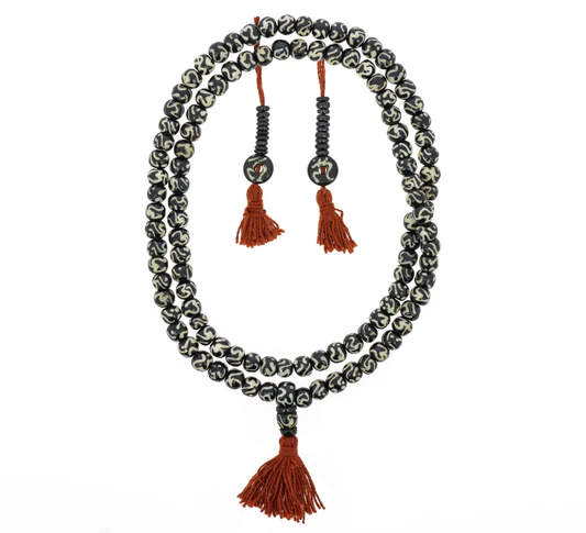 Bone Mala with Symbol