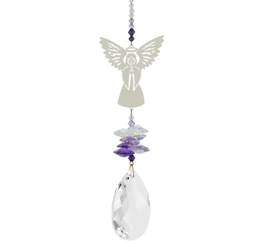 Crystal Fantasy Suncatcher - Guardian Angel, Large