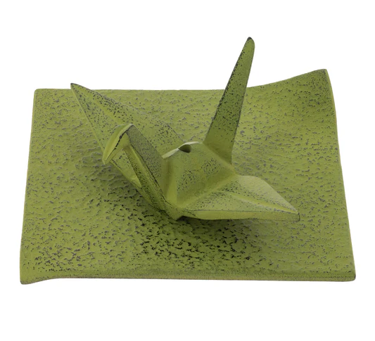 Iwachu Incense Holder - Green Orizuru