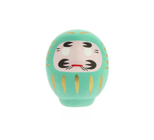 Turquoise Daruma - Academic Achievement, Large