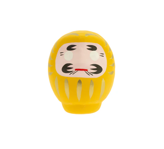 Yellow Daruma - Prosperity, Large