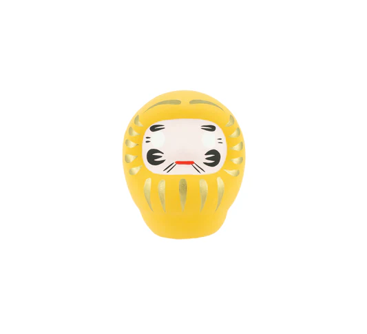 Yellow Daruma - Prosperity, Medium