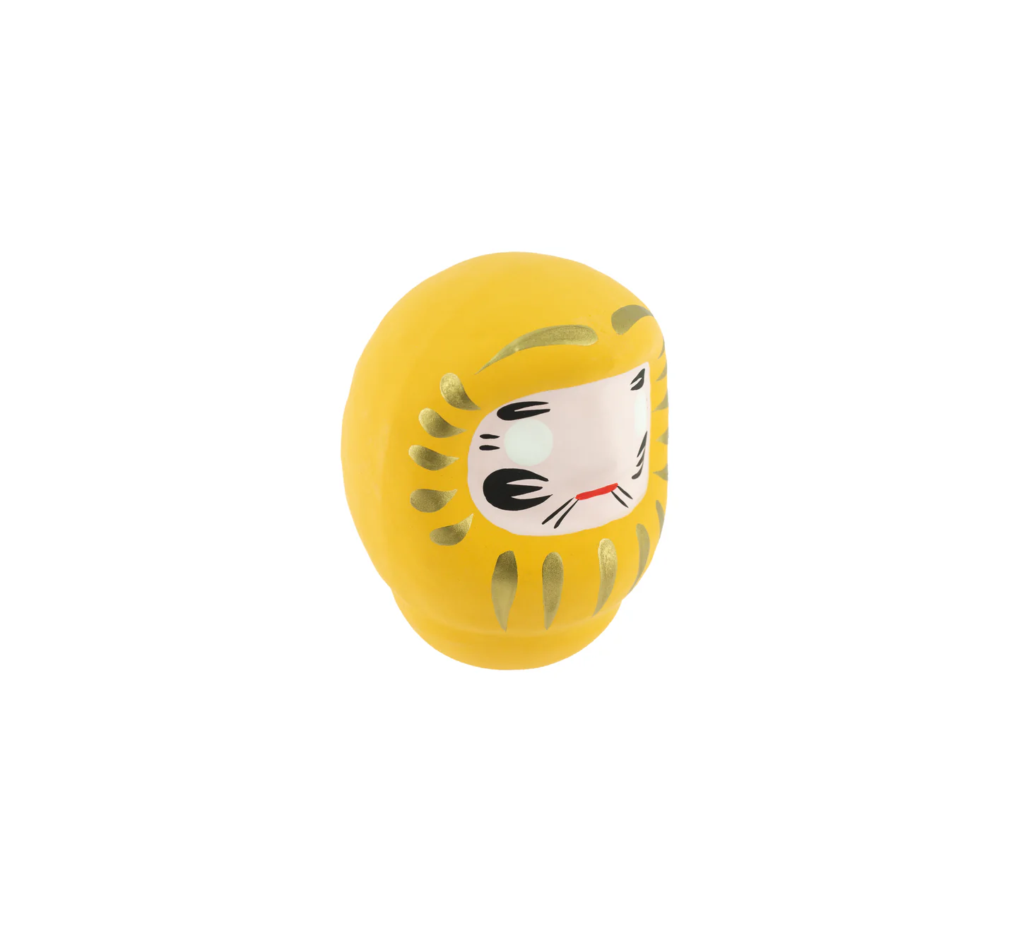 Yellow Daruma - Prosperity, Medium